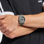 Adidas Originals Wrist Watch Quartz Movement Resin Strap 38mm Gray Dial Unisex 50m Water Resistant