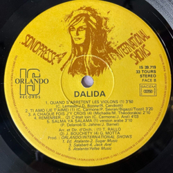 Винтажная виниловая пластинка LP Dalida Salma Ya Salama (France 1977)