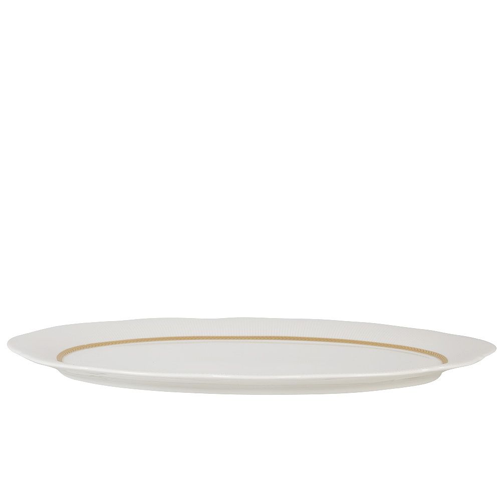 Блюдо "White chic" 35,5х24,4х2см (фарфор) (min2) (транспортная упаковка)