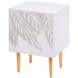 Тумба прикроватная Тропик Стайл Айс Голд левая