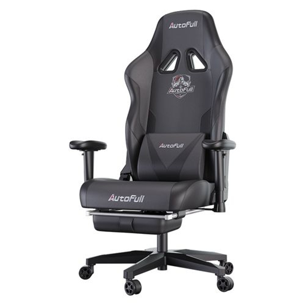 Премиум игровое кресло Autofull серия C3, AF050DS, черный, Подставка для ног