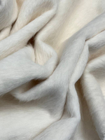 Альпака пальтовая на гусином пуху белая