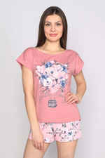 Пижама женская "ПОЗИТИВ" футб+шорты КЖ 0191