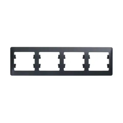 GLOSSA 4-постовая РАМКА, горизонтальная, АНТРАЦИТ