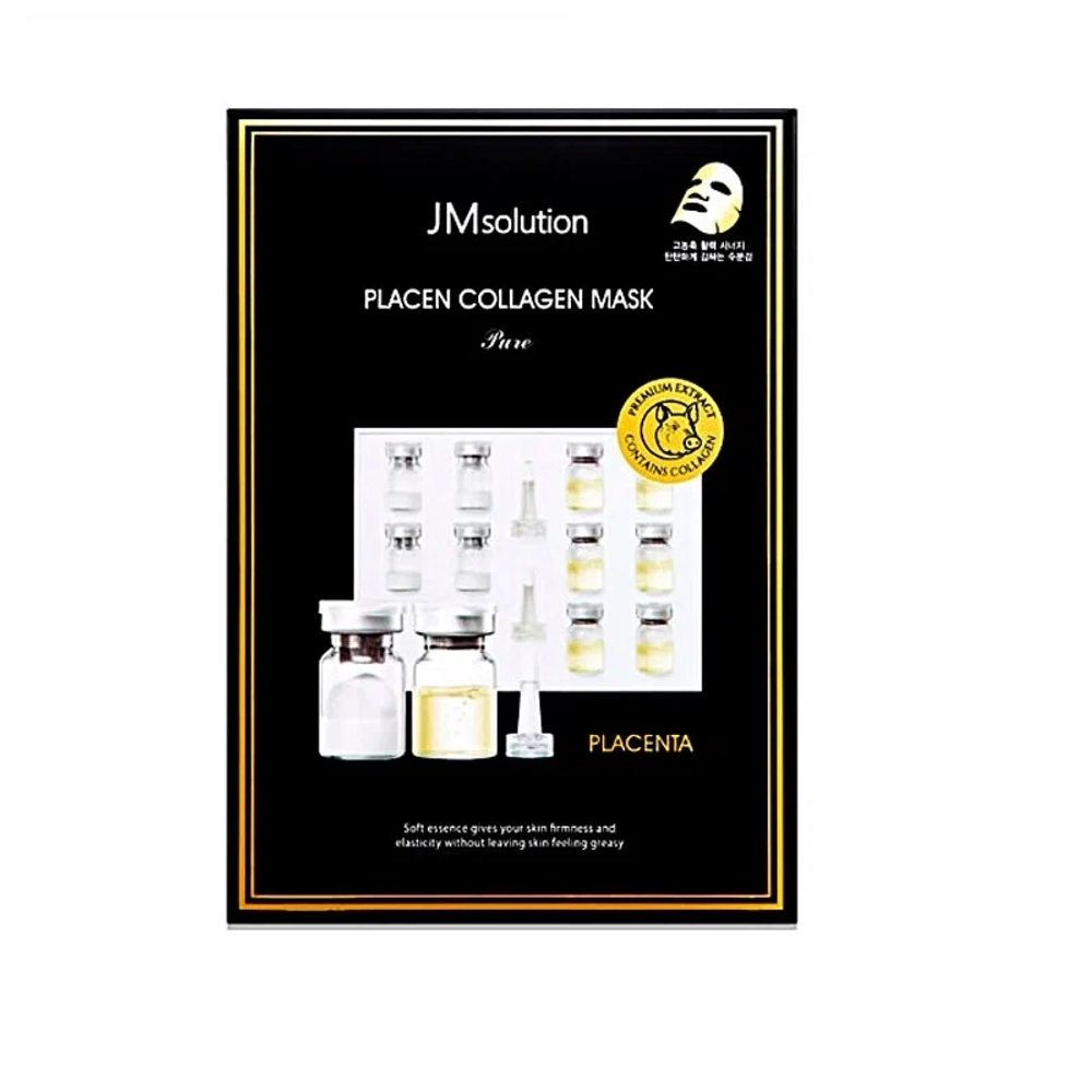 JMsolution Маска тканевая плацентарная с ланолином - Placen lanolin mask pure, 35мл, шт