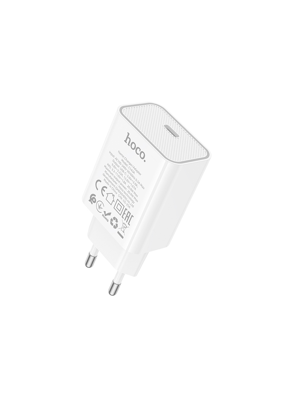 Сетевое зарядное устройство hoco C143A USB-C 20 Вт