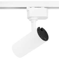 Трековый светильник однофазный ЭРА TR5-1040 WH светодиодный 10Вт 4000К белый | Однофазные светильники LED