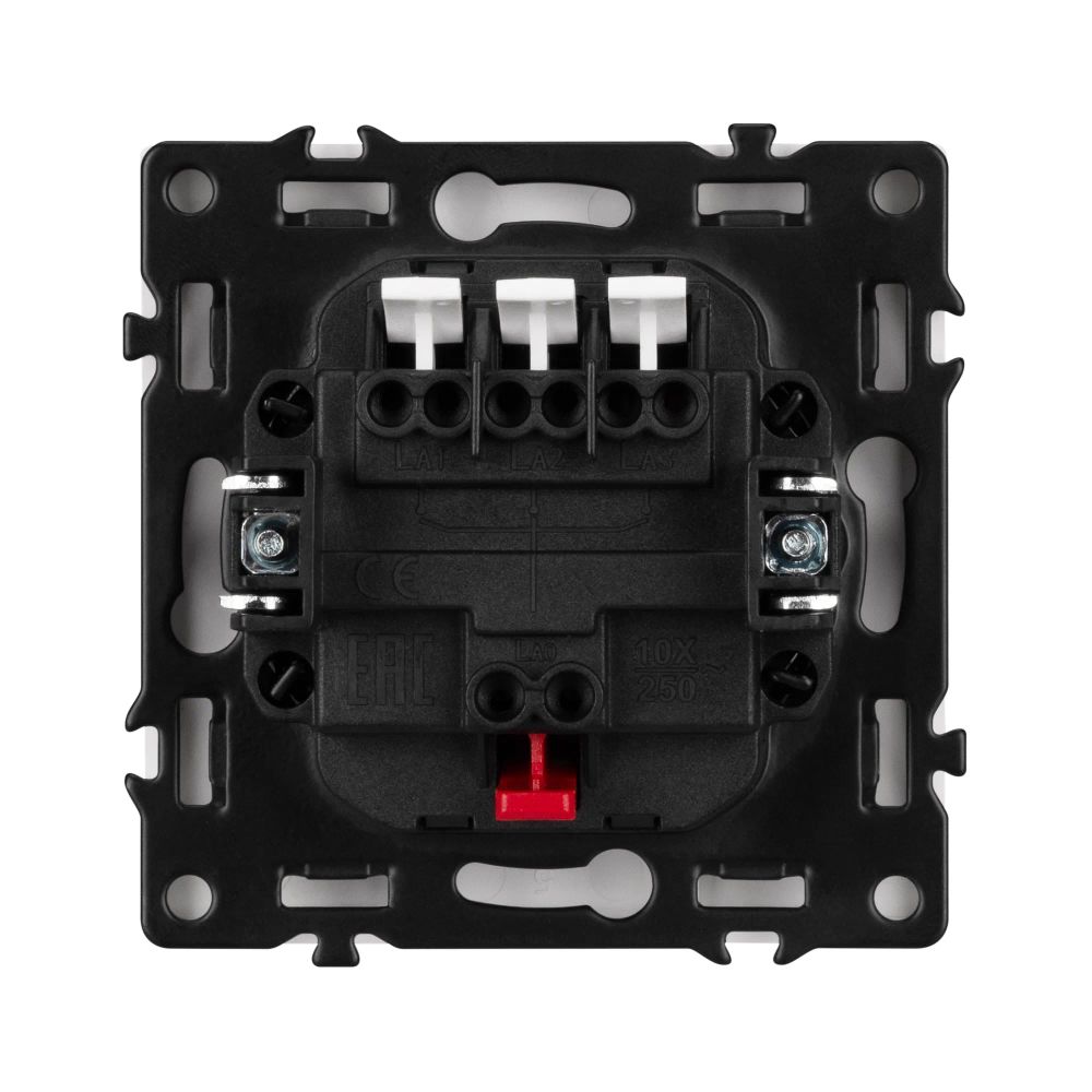 Механизм выключателя трехклавишный непроходной SWT-NOBE-MK03-SFPL-IS (230V, 10A) (Arlight, Никель) 061800