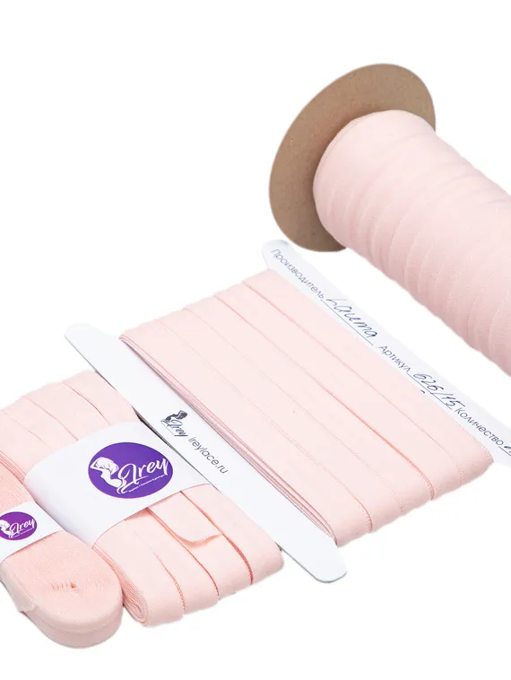 906 626/15 Бейка окантовочная Lauma 15 мм, пастельно-розовый 906