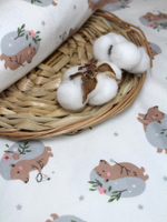 Фланелевая пелёнка Лесной ёжик 90*130