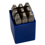 KING TONY (11509SQ05) Набор ударных клейм 5 мм, цифры, 9 предметов, хвостовик HRC 40