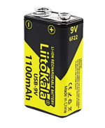 Аккумуляторная батарея LiitoKala Li-ion 1100mAh 9V с Type-C для зарядки