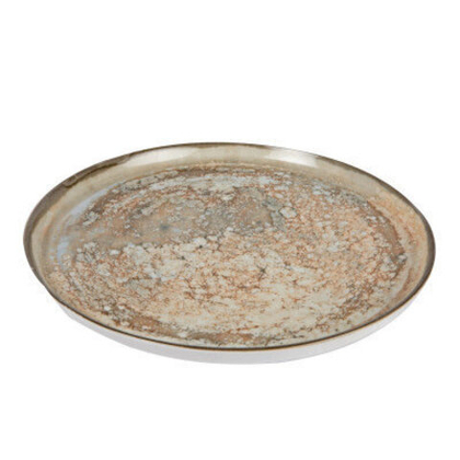 GBSBLB27DUR1475 Тарелка Круглая Борт Вертикальный D=27 См., Плоская, Фарфор Цвет Светло- Корич.Комб.