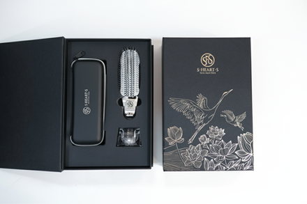 S-HEART-S Подарочный набор с расческой Scalp Brush «CRANE OF BEAUTY» и чехлом