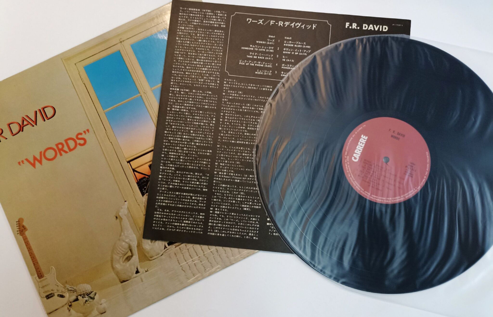 Винтажная виниловая пластинка LP F.R. David Words (Japan 1983)