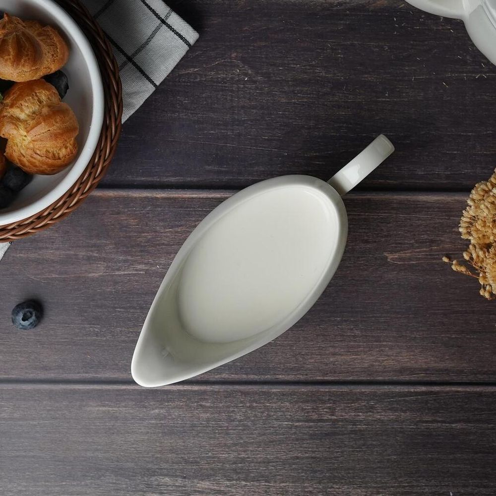 Соусник 220 мл 19,8*8 см h10,4 см с ручкой фарфор Bella Noble [1]