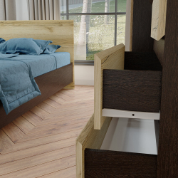 Тумба прикроватная Плейона, венге