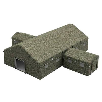 Модуль пневмокаркасный военный «База-невидимка» 12×12×3,5 м из ПВХ, командный пункт