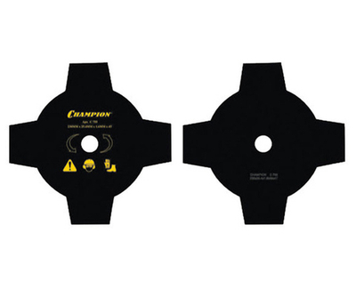 Нож CHAMPION для триммера 4-х зубчатый d=250*20mm (тип А)   C5119