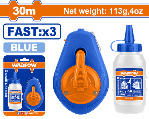 Шнур-отвес малярный 30 м (6/36) WADFOW WHX1430