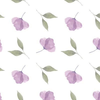 Орнамент из фиолетовых цветов