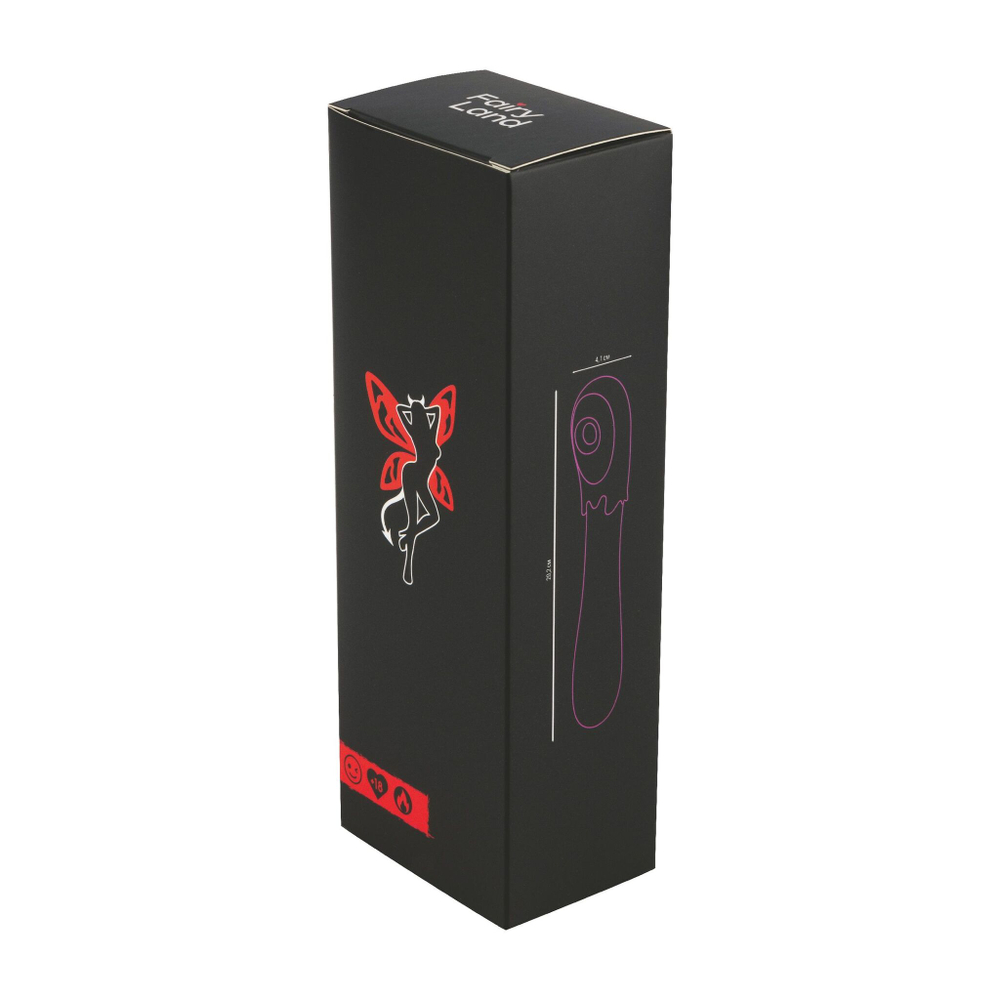 Фиолетовый оригинальный двусторонний вибромассажёр - 20,2 см. (Цвет: фиолетовый)