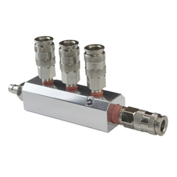 WDK-85MB Разветвитель пневматический с увеличенной пропускной способность, вход со штекером, 4 выход