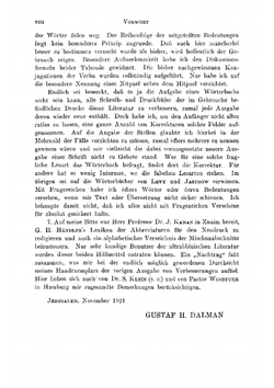 Aramäisch-neuhebräisches Handwörterbuch zu Targum, Talmud und Midrasch, mit Lexikon der Abbreviaturen | Gustaf Dalman