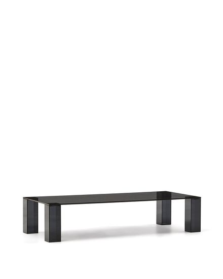 Журнальный столик Adularia из стекла темно-серого цвета 140 x 60 Испания