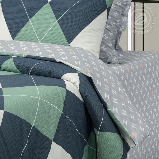 Семейный комплект постельного белья Фишер сатин