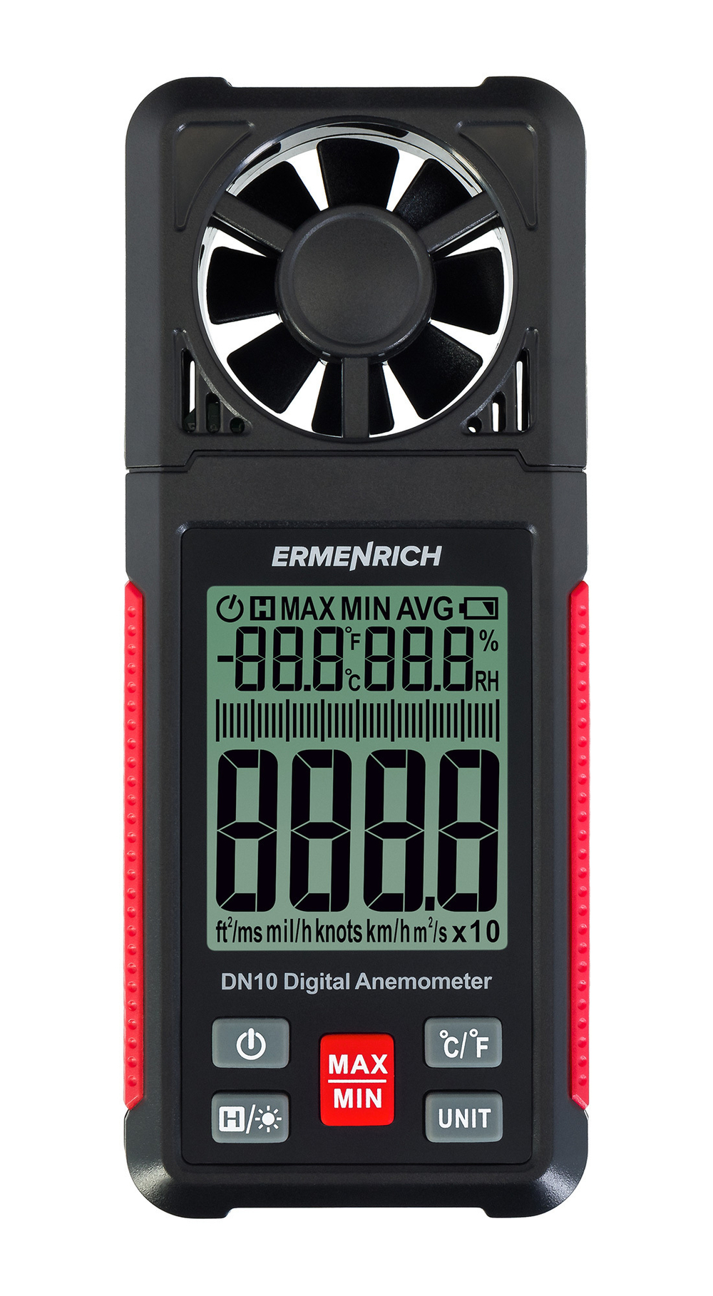 Цифровой анемометр Ermenrich Seek DN10