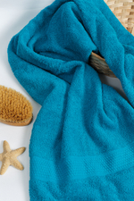 Полотенце махровое, г/к, 50х90, арт. 50-90 BS, 460 гр/м2, цвет: 504-сине-зеленый,