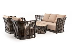 "Валенсия" лаунж-зона из искусственного ротанга, цвет бронзовый