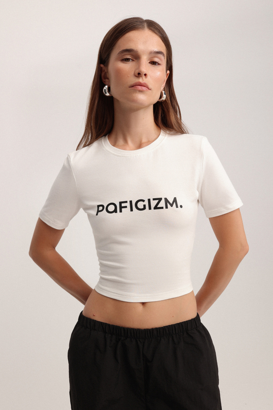 Футболка-кроп slim fit