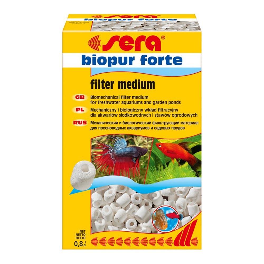 Sera Biopur Forte 800 г - наполнитель биологический керамический для фильтра