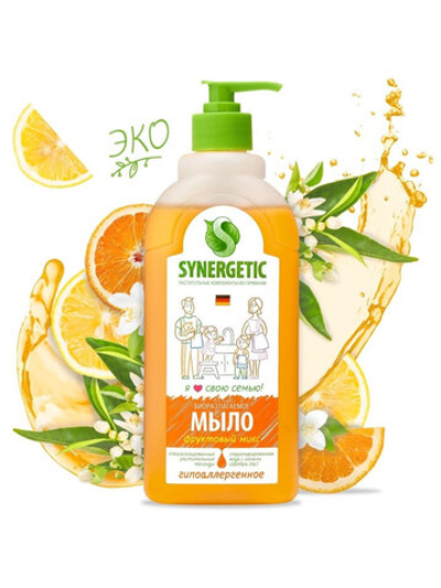 SYNERGETICЖидкое мыло,Фруктовый микс (0,5л)