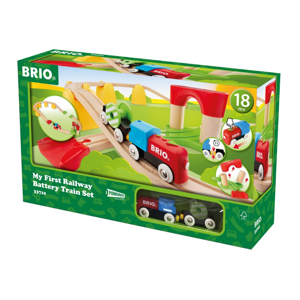 BRIO 33710 «Мой первый поезд, стартовый набор на батарейках» 33710 — фото 1