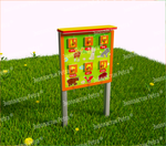 Уличный модуль вертикальный из экопластика