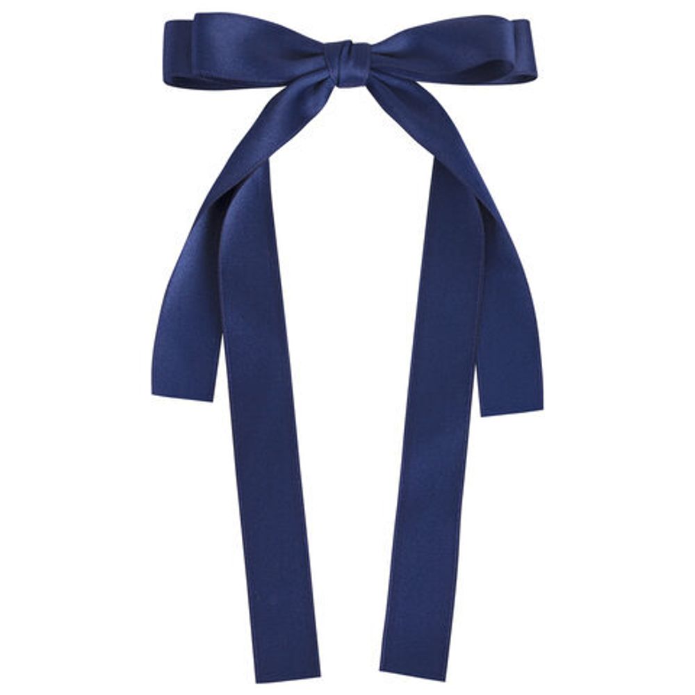 Заколка для волос аллигатор 15x26 см, с бантиком, с длинными хвостиками, АССОРТИ, MONTE VITA, 457111