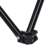 Кресло складное до 100 кг TJ-2000, 60*46*70 см, цвет: светло-серый