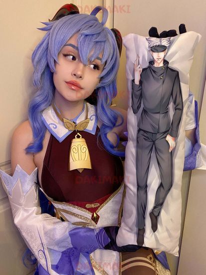 Мини дакимакура Сатору Годжу из Магическая битва арт. M0862, 60х20 см