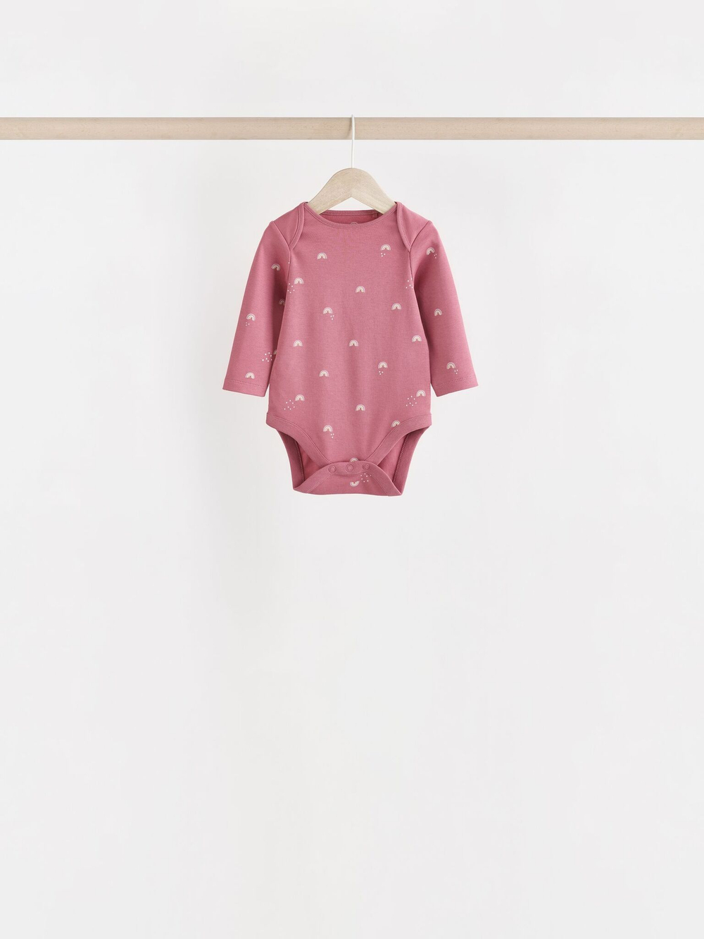 Боди с длинным рукавом для малышей Next N95-304, 7 шт., Белый, Розовый, Салатовый