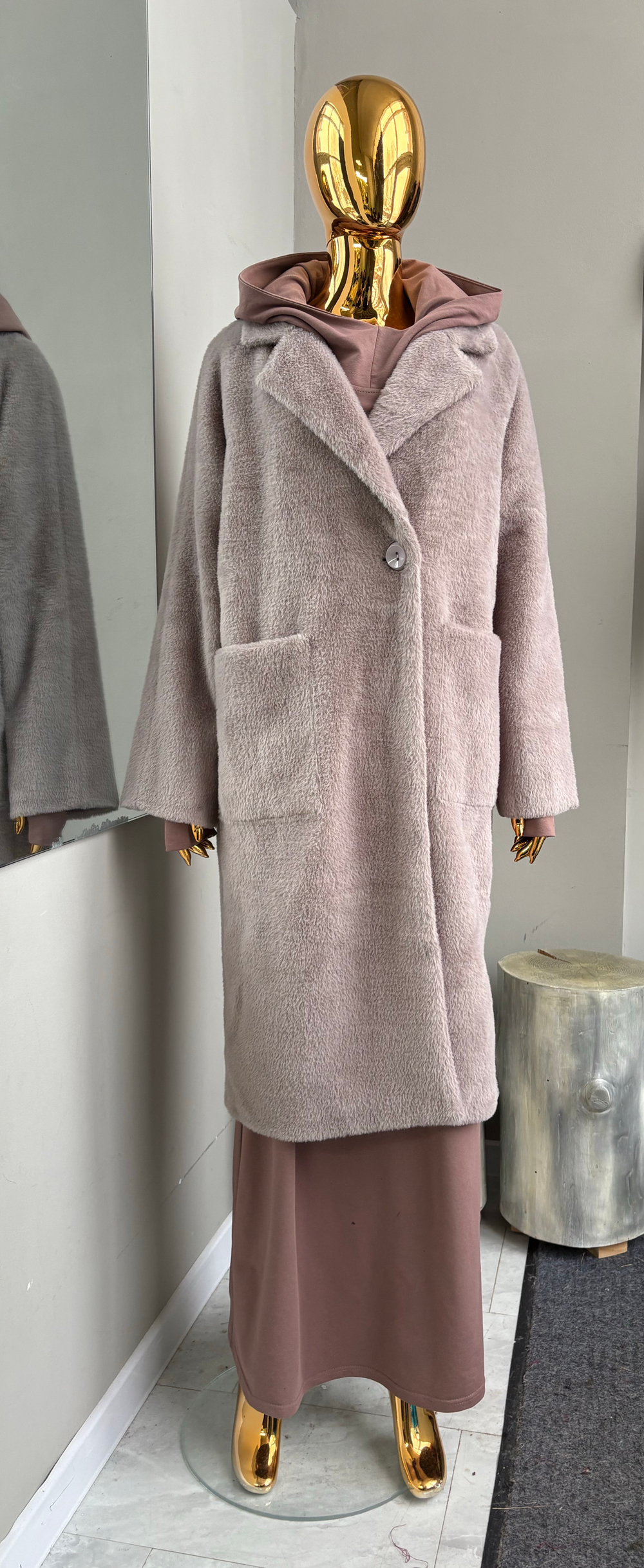 Пальто на подкладке /дымка /весна-осень