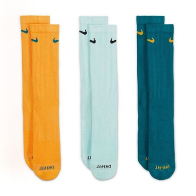 Носки теннисные Nike Everyday Plus Cushioned Training Crew Socks 3P - разноцветный