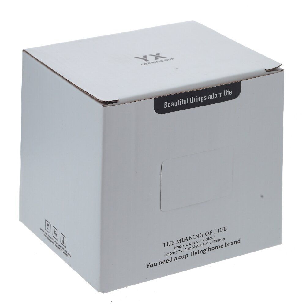 GAEM Кружка с крышкой и ложкой, 450 мл, L14 W11 H10,5 см, 2в.