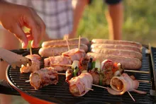 Портативный газовый гриль O-Grill 900MT bicolor black-gold + адаптер А, 1 горелка