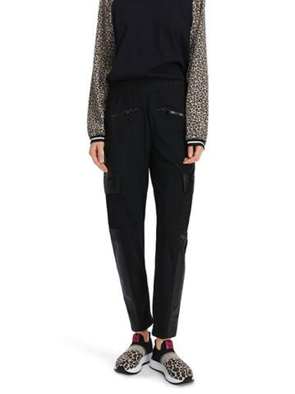 Marc Cain Брюки со вставками из эко-кожи