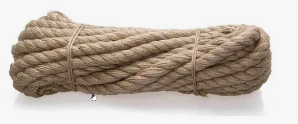 Веревка джутовая   d22мм, L80м,