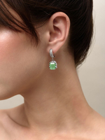 Серьги "Lollipops" Green Silver