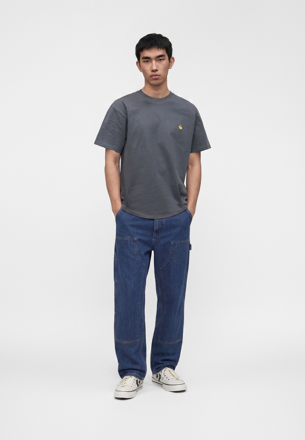 Carhartt WIP CHASE - Базовая футболка - Серый